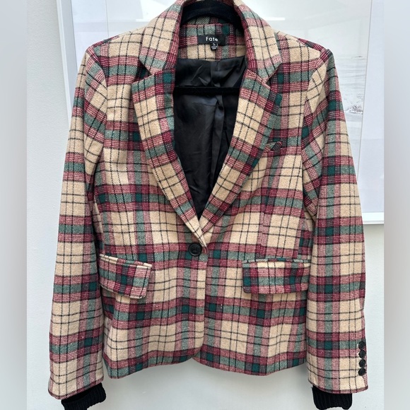 Vici Good Things Pocket Plaid Blazer (removable knit lining) NWOT - Picture 10 of 14